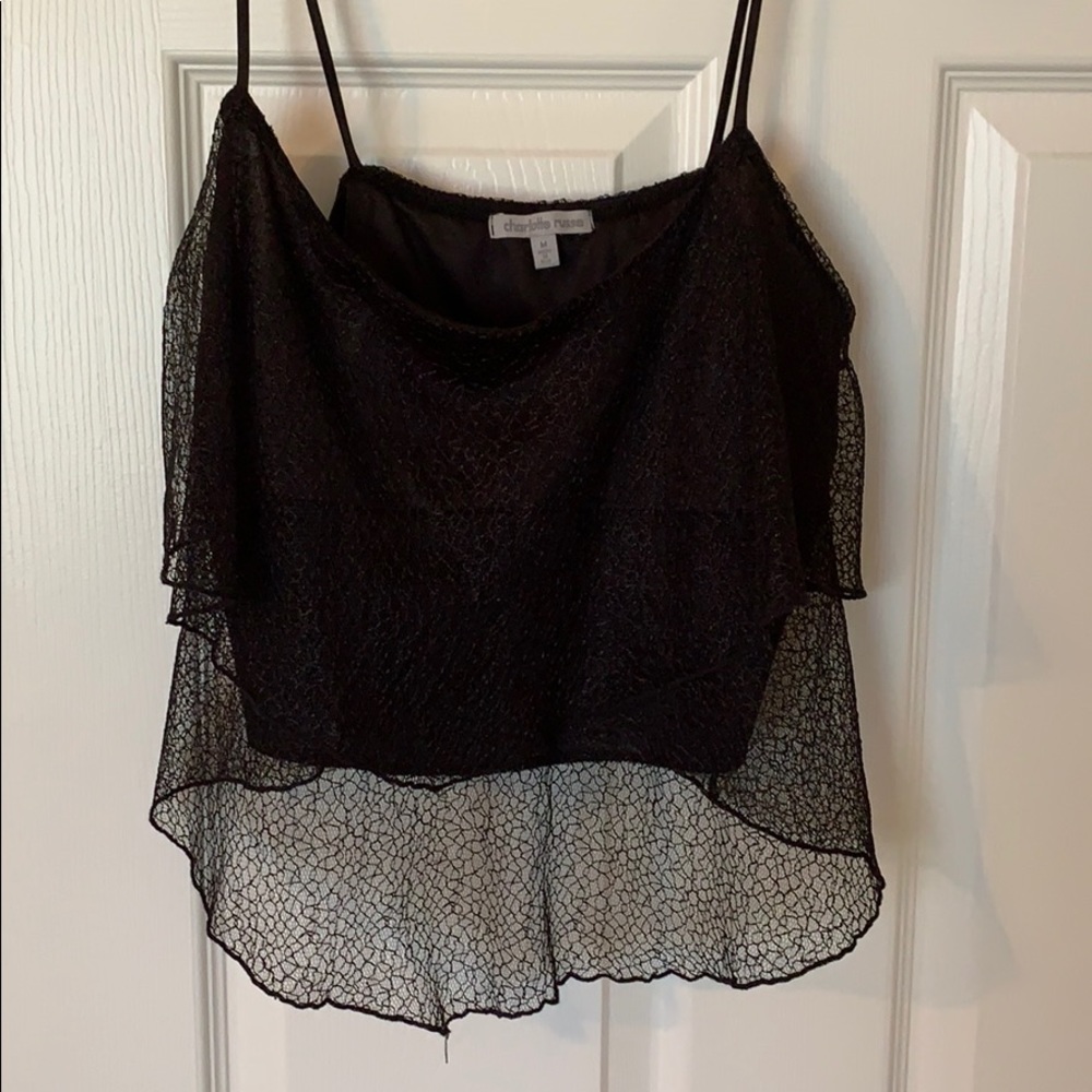Black crop top